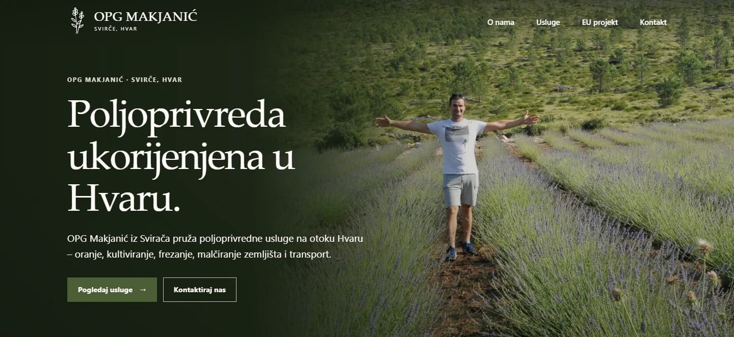 Rebuilt OPG Makjanić desktop homepage hero